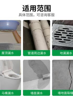 堵漏王水不漏速凝型厨房卫生间屋顶地漏裂缝修补注浆防水快干水泥