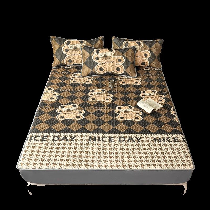 乳胶夏季凉席三件套a类空调席夏凉席床笠款可折叠机洗数码印花席,淘宝优惠券,粉丝福利购,淘宝优惠卷