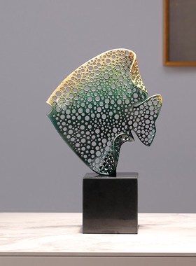 年年有余鱼摆件客厅金属工艺品电视柜玄关酒柜装饰品乔迁新居礼品