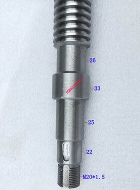 滕州Z3032摇臂钻床升降丝杠丝母T34X5长1米钻床配件升降丝杠螺母