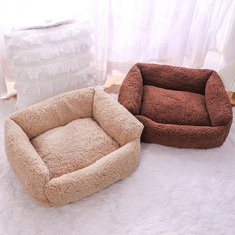 冬季可拆洗猫窝加绒加厚保暖狗窝羊羔绒沙发窝垫子深度睡眠窝猫床,淘宝优惠券,粉丝福利购,淘宝优惠卷