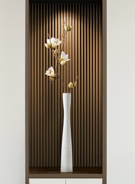 玄关装饰品摆件入户入门电视柜高细长花瓶家居客厅艺术高级感雷新