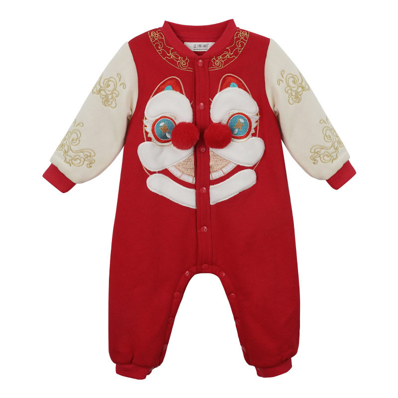 2025新款抓周服唐装男童拜年服周岁礼服女童婴儿连体衣儿童汉,淘宝优惠券,粉丝福利购,淘宝优惠卷