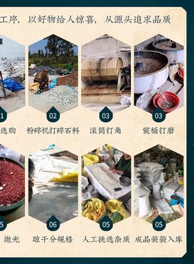 水晶碎石肖磁五彩水晶家用净化不规则聚宝盆米缸装饰用品