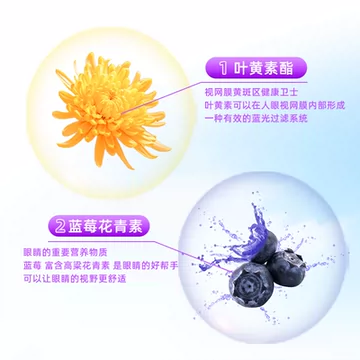 蓝莓叶黄素酯咀嚼片100粒*60g2罐[100元优惠券]-寻折猪
