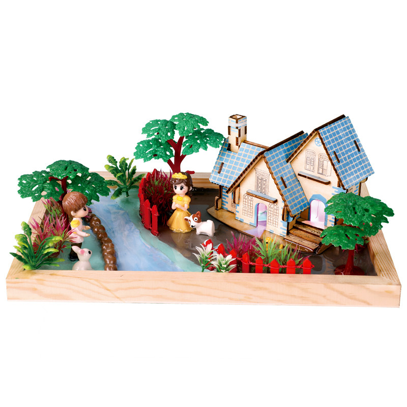 儿童diy景观庄园材料包 滴胶相框装饰画摆件亲子手工玩具暖场活动,淘宝优惠券,粉丝福利购,淘宝优惠卷