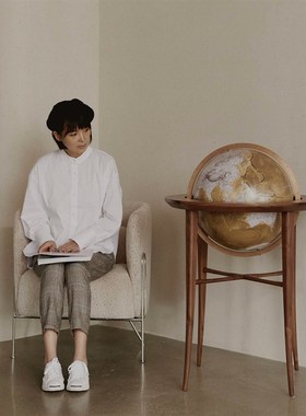 直径45CM宏微地球玄关书房客厅别墅办公室装饰品落地地球仪高端礼