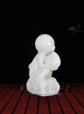 天然阿富汗白玉猴子摆件玉石十二生肖猴贺寿猴灵猴献瑞客厅装饰品