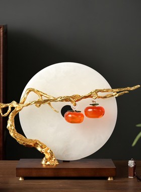 事事如意柿子装饰摆件客厅玄关酒柜电视柜寓意好结婚乔迁新居礼品