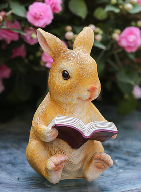 花园杂货 庭院小摆件 树脂小青蛙摆件创意小动物园艺装饰品摆件