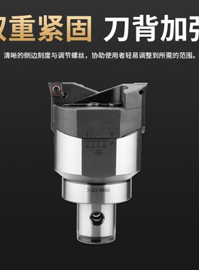 RBH双刃粗镗刀锯齿高精平滑可调式粗镗刀头cnc加工中心bt40粗镗头