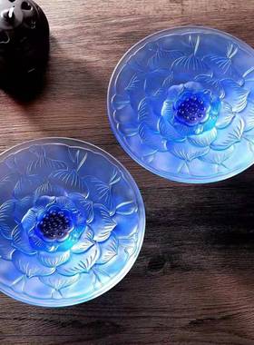 琉璃莲花佛像工具集装饰品家庭客厅佛堂寺庙桌面显示拜佛像用品