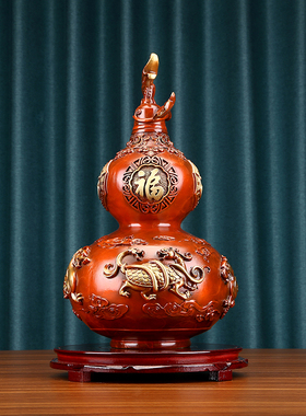 铜四神兽葫芦铜葫芦工艺品摆件家居玄关办公室装饰品乔迁开业礼品