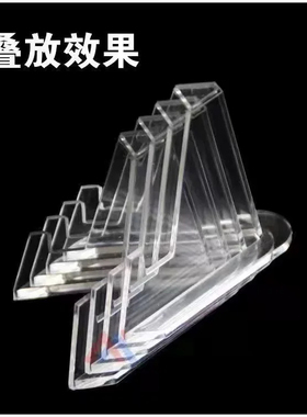 日系透明桌面吃谷吧唧展示架支架