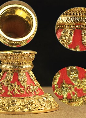 树脂转金轮底座莲花转金筒  转金轮专用底座银色 小号 中号 大号