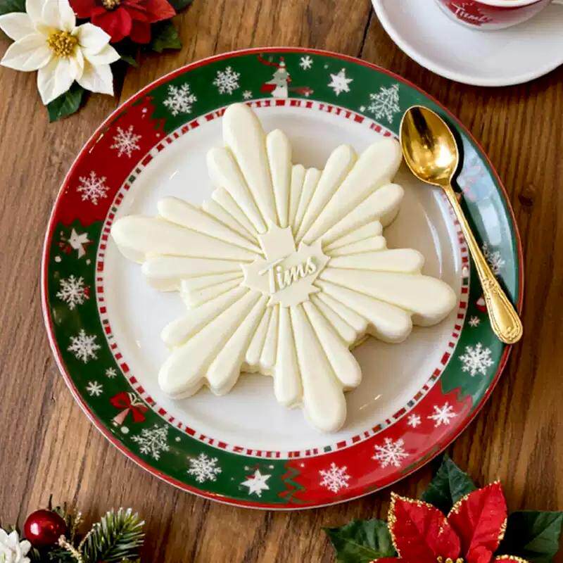 圣诞限定*Tims白雪暖冬开心果莓果慕斯蛋糕 圣诞派对甜点顺丰包邮