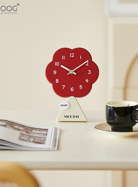 EMITDOOG公桌面时钟摆件家居客厅玄关电视柜酒柜创意座钟装饰品