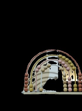 现代样板间书桌组合笔筒装饰画花艺摆件售楼处儿童女孩房装饰品