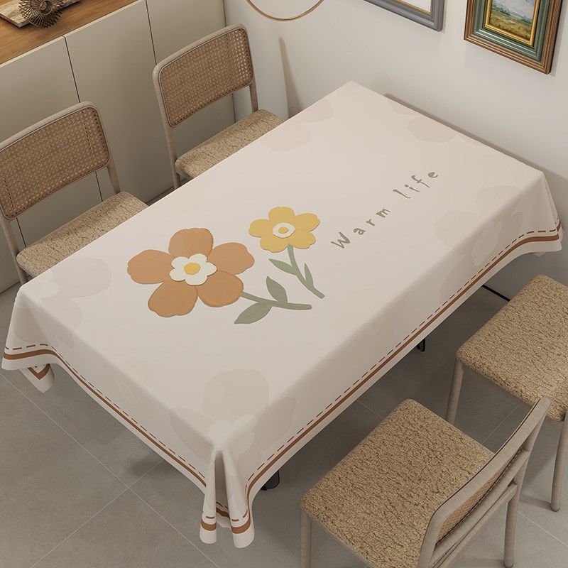 桌布免洗防油防水防烫PVC茶几桌布小清新文字台布长方形餐桌布,淘宝优惠券,粉丝福利购,淘宝优惠卷