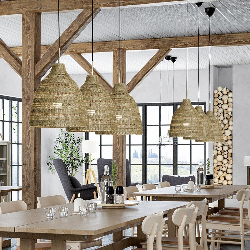 艺术吊灯民宿客厅卧室饭厅茶室草编灯创意天然手工编织餐厅餐桌灯,淘宝优惠券,粉丝福利购,淘宝优惠卷