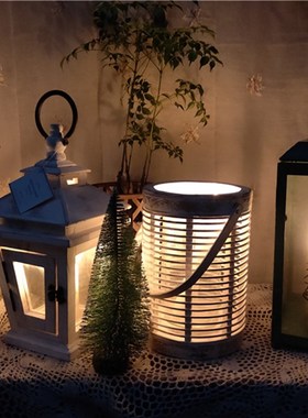 款可选-欧美仿古做旧宫廷风家居软装装饰品铁艺马灯烛台蜡台