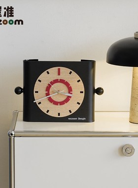 WO屋准入户玄关桌面座钟摆件客厅电视柜网红创意时钟装饰品