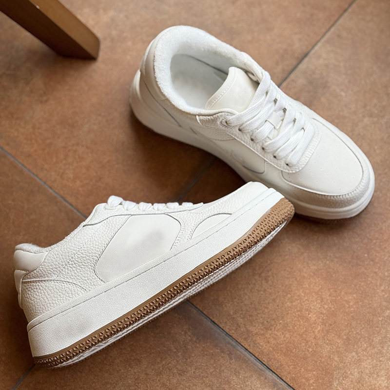 【大L外贸专享】牛皮厚底增高舒适休闲运动小白鞋BTLZ-0353,淘宝优惠券,粉丝福利购,淘宝优惠卷
