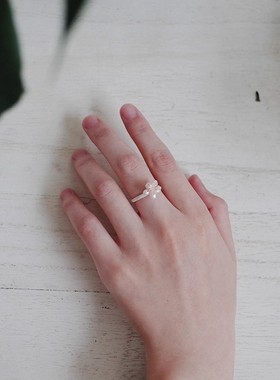 少女心ins冷淡风小众设计戒指