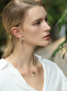 文艺风森系小众设计珍珠项链