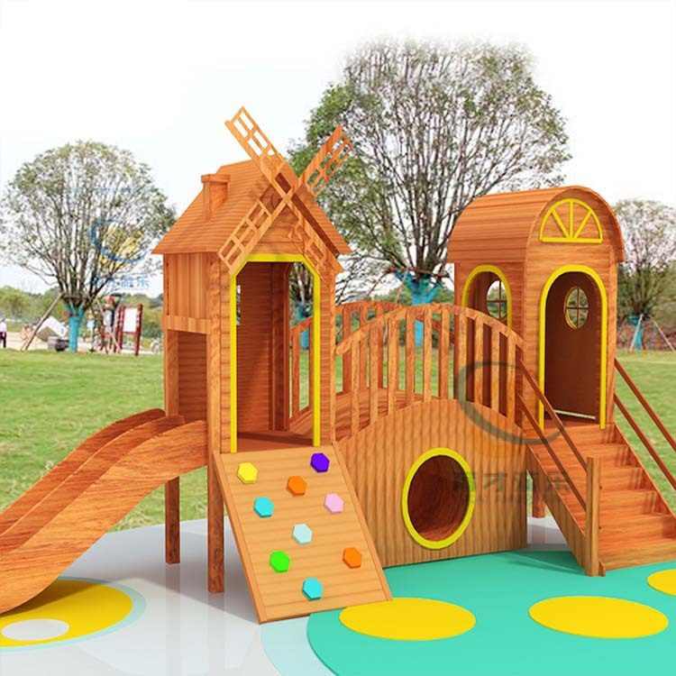 儿童大型户外木制综合多功能外贸款组合滑滑梯小区无动力游乐设备,淘宝优惠券,粉丝福利购,淘宝优惠卷