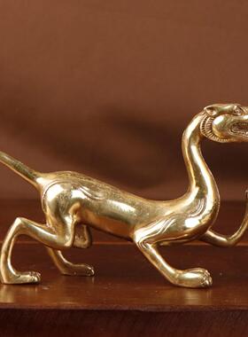 杨铜记 铜四圣 玄武朱雀青龙白虎铜四位神四圣铜摆件