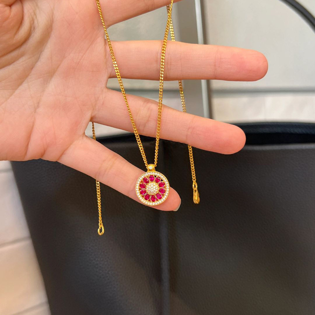 元旦节送礼 优雅贵气蛋面花朵戒指女精致个性轻奢高级感可调节