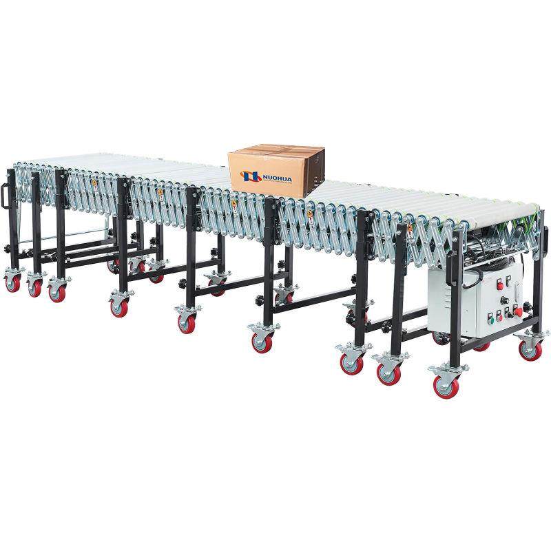 仓储物流工厂包裹纸箱集装箱卡车装卸货用移动电动伸缩滚筒输送机,淘宝优惠券,粉丝福利购,淘宝优惠卷