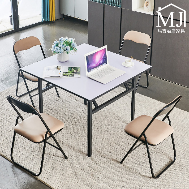 酒店PVC折叠四方形餐桌饭店八仙桌学习桌定做小吃大排档奶茶店桌,淘宝优惠券,粉丝福利购,淘宝优惠卷