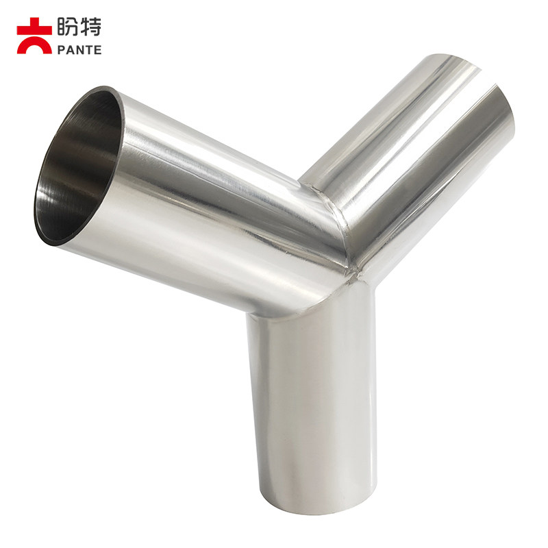 盼特304不锈钢Y型焊接三通卫生级等径Y形斜三头通接头120度新款,淘宝优惠券,粉丝福利购,淘宝优惠卷