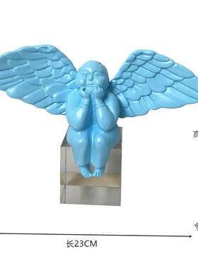 创意工艺品北欧小天使摆件现代简约时尚客厅儿童房家居装饰摆件
