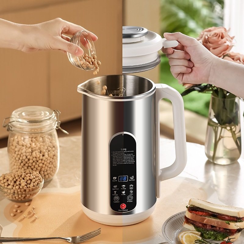 110V220V1.2升不锈钢外壳豆浆机免泡自动清洗破壁机跨境代发,淘宝优惠券,粉丝福利购,淘宝优惠卷