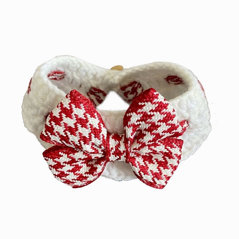 手工编织针织围脖饰品毛线宠物项圈猫咪项圈宠物可爱项圈布偶美短,淘宝优惠券,粉丝福利购,淘宝优惠卷