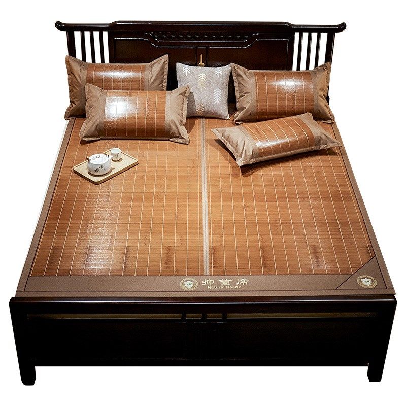 凉席A类碳化竹席可折叠家用竹凉席双面藤席学生宿舍冰丝席子草席,淘宝优惠券,粉丝福利购,淘宝优惠卷