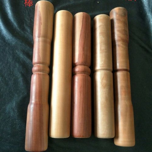 定做各种枣木两头尖擀面杖各种枣木鼓槌鼓棒实木太平尺太极棒 - 图1