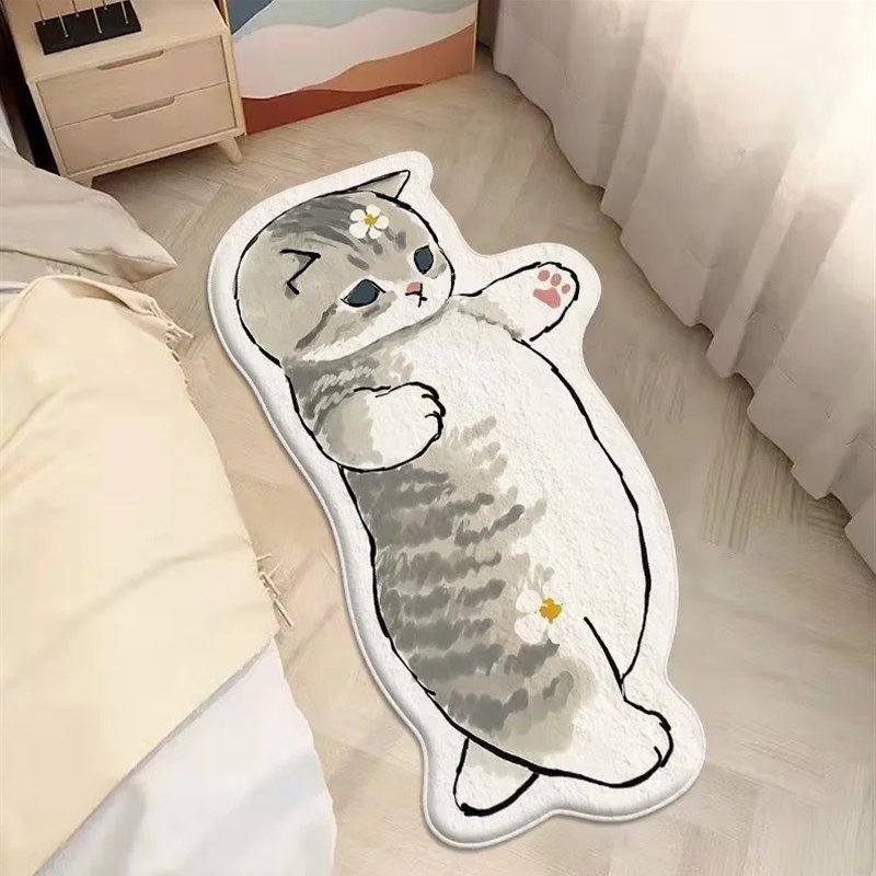 异型卡通床边床尾毯可爱卧室飘窗垫长条家用毯子防滑耐磨地毯客厅,淘宝优惠券,粉丝福利购,淘宝优惠卷