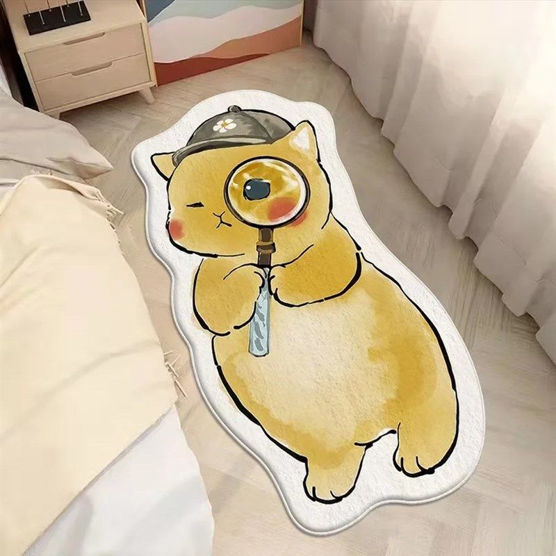 异型卡通床边床尾毯可爱卧室飘窗垫长条家用毯子防滑耐磨地毯客厅,淘宝优惠券,粉丝福利购,淘宝优惠卷