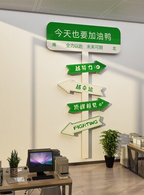 企业文化办公室墙面装饰团队激励志销售部标语公司形象背景墙布置