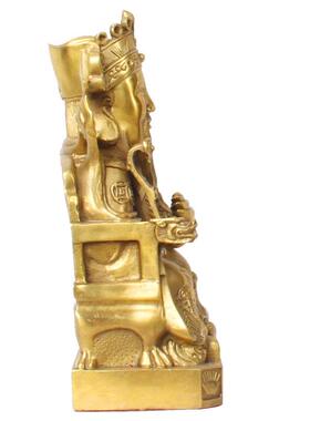 杨铜记 铜器 铜工艺品摆件 财字财神 财神