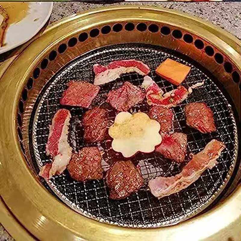 一次性圆形烧烤网架篝火烹饪烧烤垫镀锌钢丝烤炉排烹饪架插花使用,淘宝优惠券,粉丝福利购,淘宝优惠卷