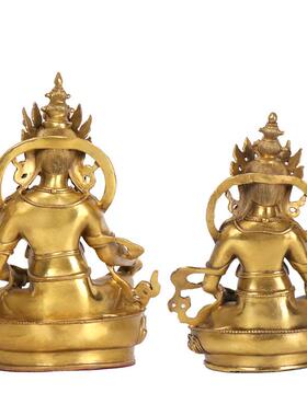 杨铜记 铜器黄财神佛像工艺品摆件 黄财神铜像佛象 黄财神