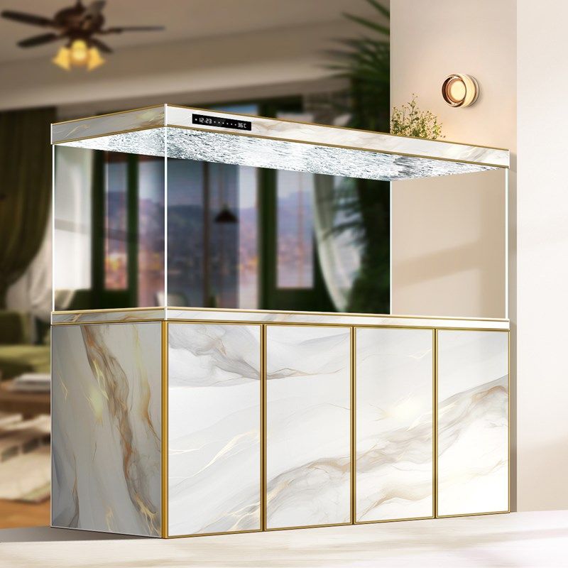 无管件鱼缸客厅家用超白玻璃水族箱大型底滤屏风玄关隔断2025新款,淘宝优惠券,粉丝福利购,淘宝优惠卷