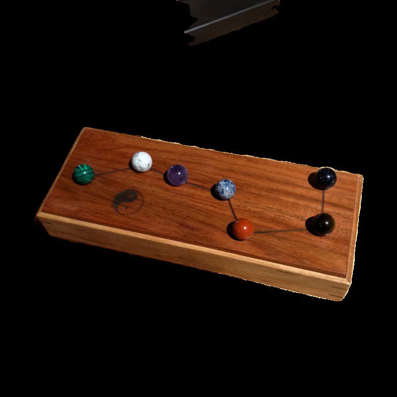 北斗七星珠底座七星阵水晶小摆件办公家居摆件招财底盘球托球桌面,淘宝优惠券,粉丝福利购,淘宝优惠卷