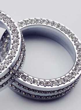 适用于凌渡途观L途昂空调旋钮镶钻水钻带钻装饰圈汽车内饰改装