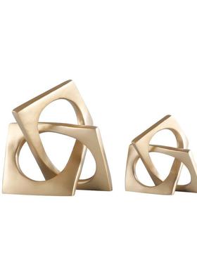 创意金色树脂工艺品新家酒柜桌面装饰摆件家居客厅装饰品高级感